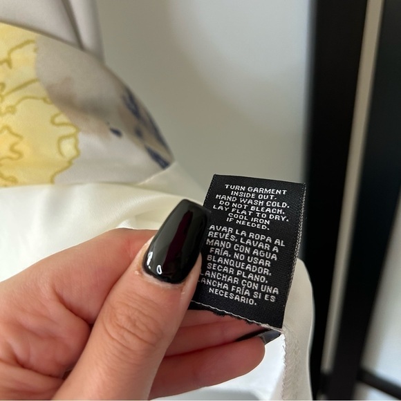 [L] Zac & Rachel White Floral Watercolour Style Sleeveless Blouse Tank Top - Picture 9 of 10